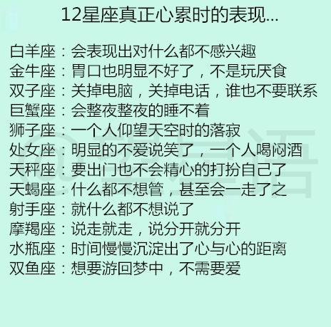 12星座谁花钱可以买到快乐?12星座真正心累时的表现... 1
