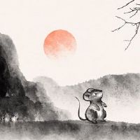 2022桃花,黄道带,活泼的黄道带猴子