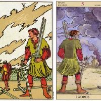 塔罗牌剑五个位置情绪工作分析