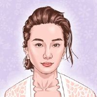 人格力量,女性的脸,努力工作,回归