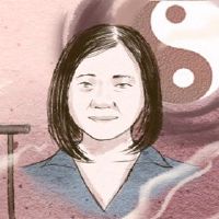 享受丈夫祝福的女性面孔