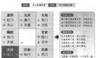 详解奇门遁甲中的阴遁九局——以丁壬日癸卯时盘为例