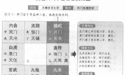 详解奇门遁甲中的阴遁六局以及其在甲己日乙亥时盘的运用方法