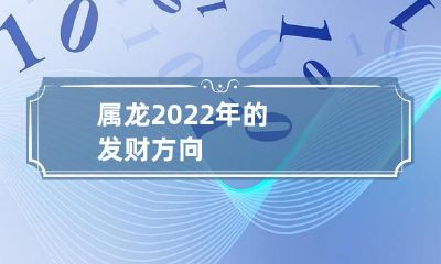 探讨2022年属龙人的不同发财方向与机遇