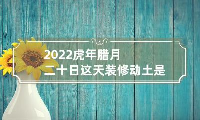 在2022虎年腊月二十日,选择动土进行装修是否明智的探讨:福祸难料还是顺势而为?