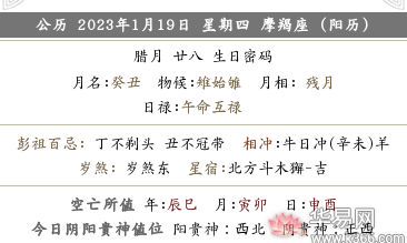 2022年农历十二月二十八日黄历喜神方位查询