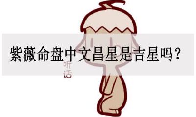 紫薇命盘中文昌星是福星吗?
