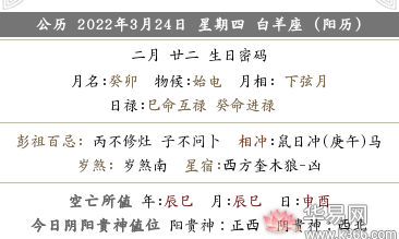 2022年农历二月二十二禁忌什么?黄历有哪些宜忌?