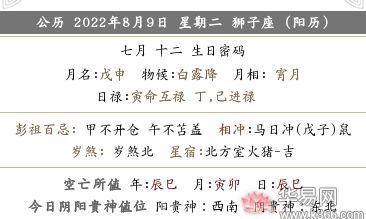 2022年七月十二当天财神方位在哪?今日财神位置查询