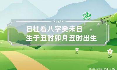 日柱看八字 癸未日生于丑时 卯月丑时出生行金水运