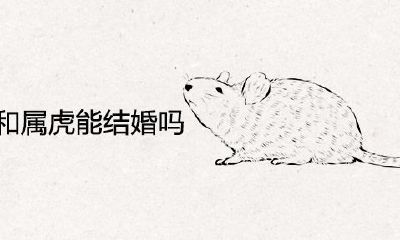 2022年属鼠和属虎能结婚吗?