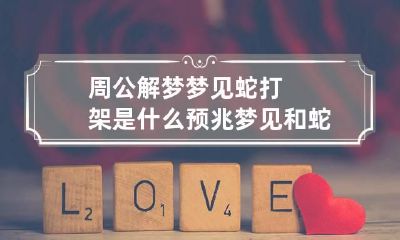 周公解梦梦见蛇打架是什么预兆 梦见和蛇打架是什么预兆