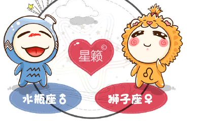 水瓶座和狮子座星座的配对指数