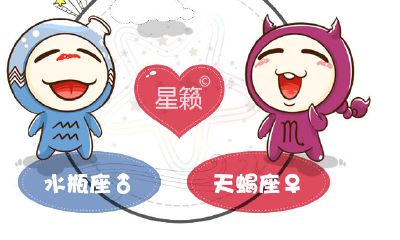 水瓶座和天蝎座星座的配对指数