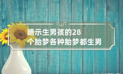 暗示生男孩的28个胎梦 各种胎梦都生男孩准么