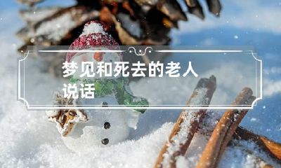 梦见和死去的老人说话