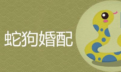 男蛇女狗在一起怎么样