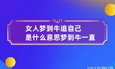 女人梦到牛追自己是什么意思 梦到牛一直追自己是什么意思