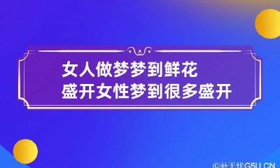 女人做梦梦到鲜花盛开 女性梦到很多盛开的鲜花