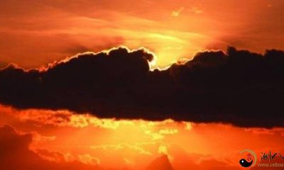 梦到夕阳和黑云