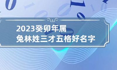 2023癸卯年属兔林姓三才五格好名字 2023癸卯年五行属什么
