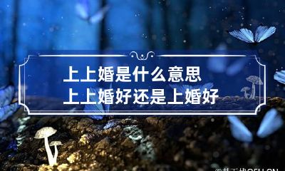 上上婚是什么意思 上上婚好还是上婚好