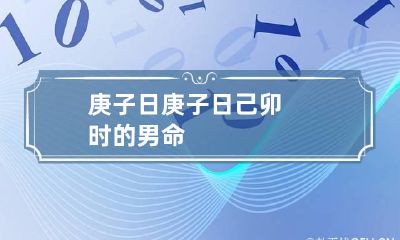 庚子日 庚子日己卯时的男命