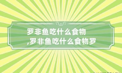 罗非鱼吃什么食物,罗非鱼吃什么食物 罗非鱼主要吃什么食物