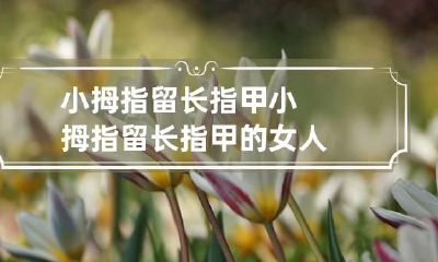 小拇指留长指甲 小拇指留长指甲的女人