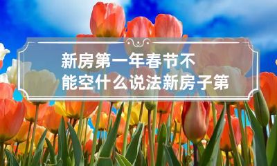 新房第一年春节不能空什么说法 新房子第一年春节不能空吗