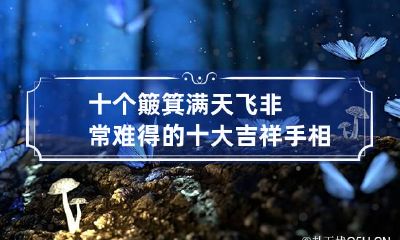 十个簸箕满天飞 非常难得的十大吉祥手相
