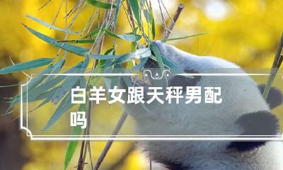 白羊女跟天秤男配吗