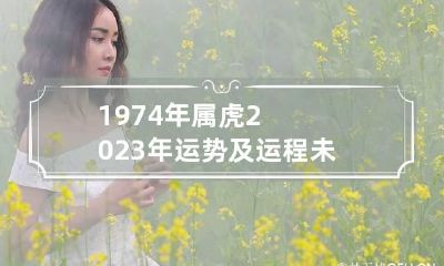 1974年属虎2023年运势及运程未来十年运气男