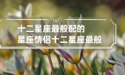 十二星座最般配的星座情侣 十二星座最般配的星座情侣是什么