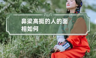 鼻梁高挺的人的面相如何