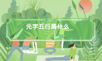 元字五行属什么