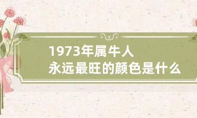 1973年属牛人永远最旺的颜色是什么 1973年属牛人的幸运色是什么颜色