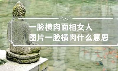 一脸横肉面相女人图片 一脸横肉什么意思