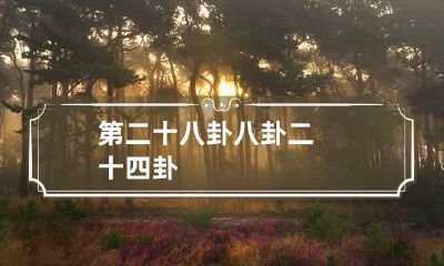 第二十八卦 八卦二十四卦