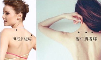 背部痣的位置与命运图