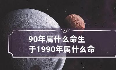 90年属什么命 生于1990年属什么命