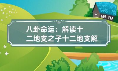 八卦命运:解读十二地支之子 十二地支解析子