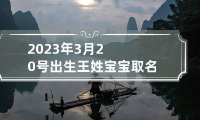 2023年3月20号出生王姓宝宝取名叫什么