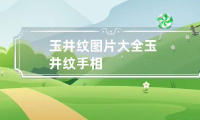 玉井纹图片大全 玉井纹手相