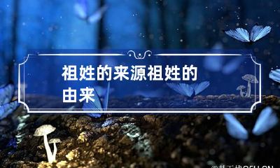祖姓的来源 祖姓的由来