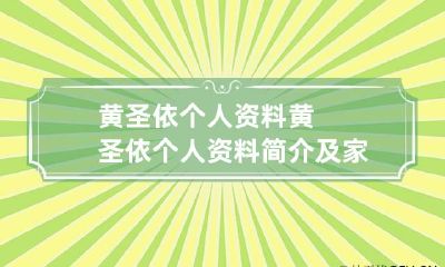 黄圣依个人资料 黄圣依个人资料简介及家世巨力集团