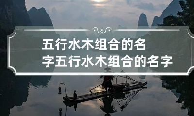 五行水木组合的名字 五行水木组合的名字 女孩石姓什么