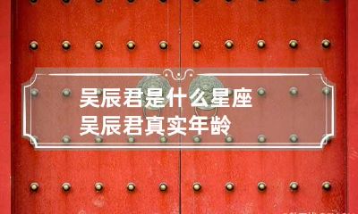 吴辰君是什么星座 吴辰君真实年龄