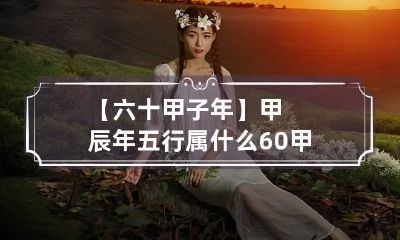 【六十甲子年】甲辰年五行属什么 60甲子年五行