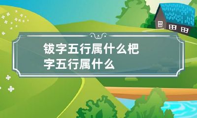 钹字五行属什么 杷字五行属什么